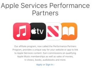 Apple services performance partners program