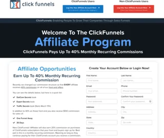 ClickFunnels Affiliate program